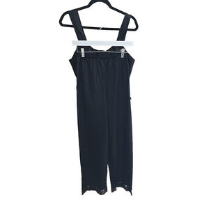 VTG Intimate Affair Black Sleepwear Lounge Tank Top & Pants‎ Set Womans Medium